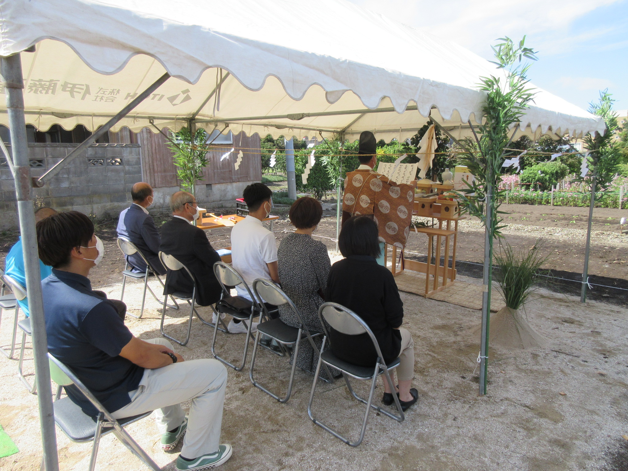 I様邸（逢束）地鎮祭 | 鳥取県東伯郡琴浦町｜住宅設計・建築【株式会社伊藤建設】｜ライフスタイルから考える気持ちいいを実感できる住まいづくり【公式】